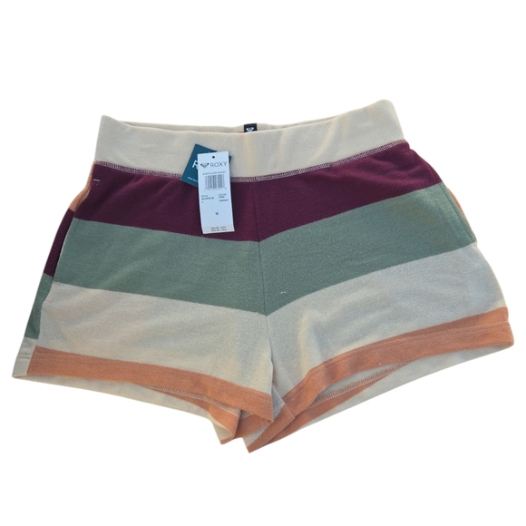 Roxy Women's Colorful Striped Athletic Shorts - Picture 2 of 2